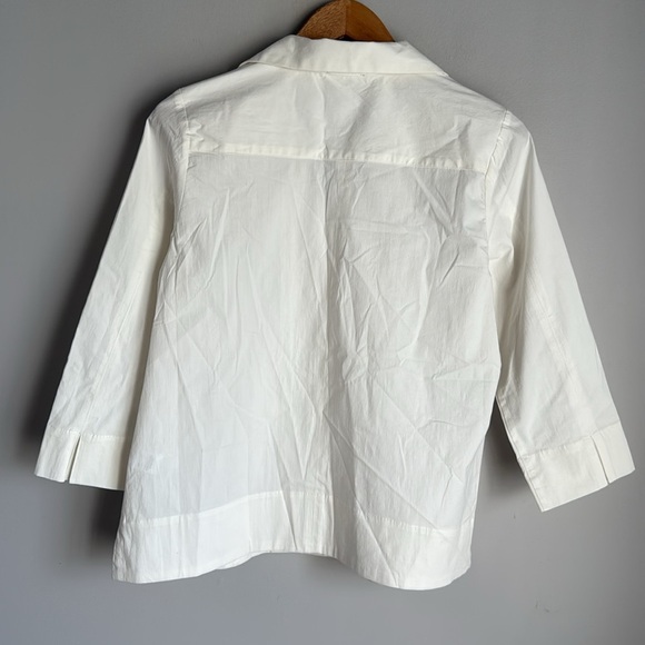 NEW TUCKERNUCK White Margot Stand Collar Blouse - Picture 4 of 13